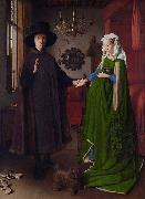 Jan Van Eyck Giovanni Arnolfini and His wife Giovanna Cenami (mk08) Spain oil painting artist